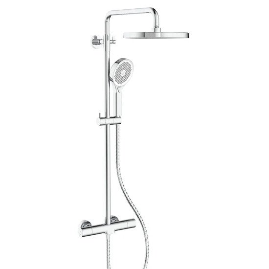 Душевая колонна с термостатическим смесителем Koer KB-55013-01 (Цвет хром) (KR4730)