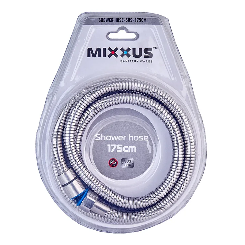 Шланг для душу Mixxus Shower hose-SUS-175cm із нерж. сталі SUS304 (MI6054)