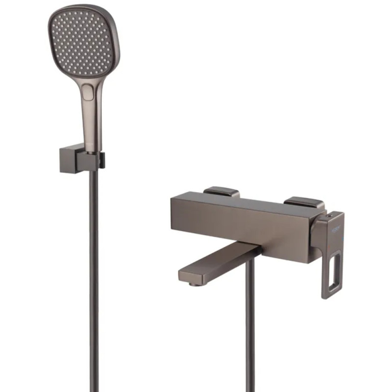 Смеситель для ванны с коротким изливом KOER KB-41009-07 (Цвет графит) (KR5986)
