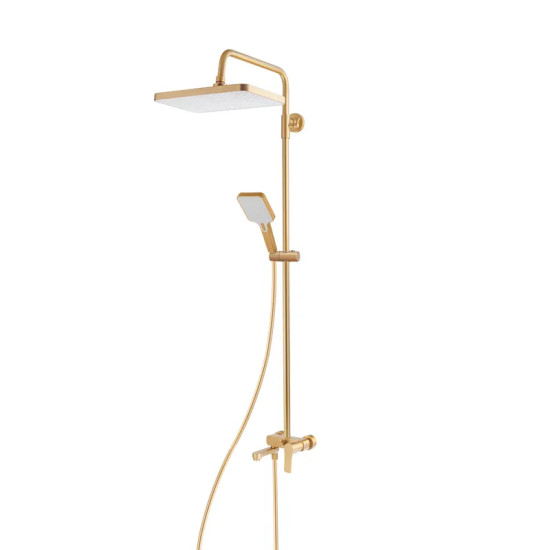 Душова колона із змішувачем Haiba MILANO 003-J BRUSHED GOLD (HB9620)