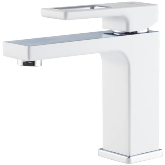 Смеситель для умывальника KOER KB-10009-04 (Цвет хром+белый) (KR5975)