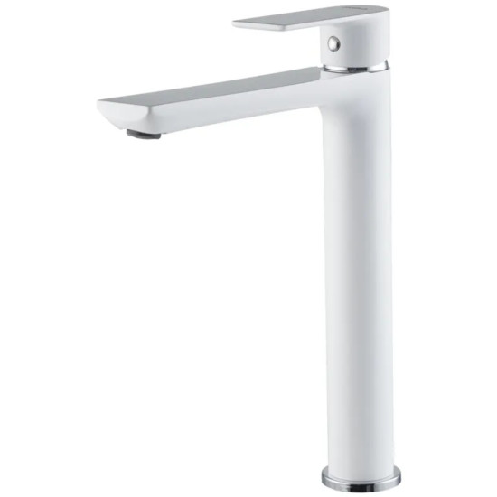 Смеситель для умывальника HAIBA ALEX 001 HIGH WHITE-CHROME (HB9564)