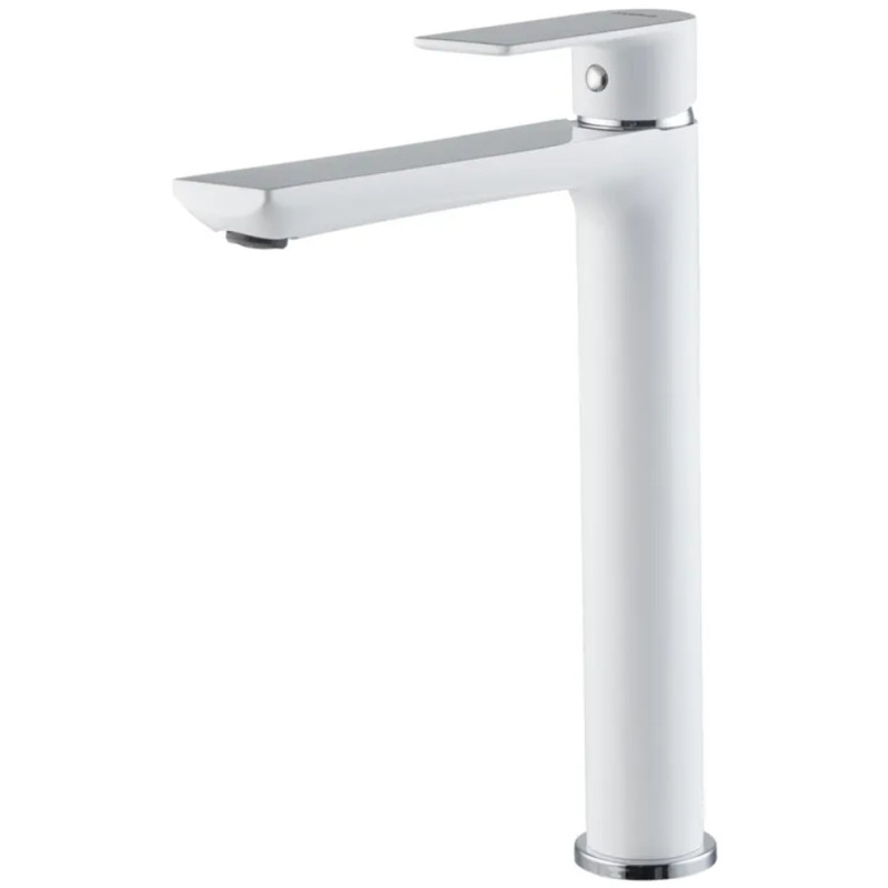 Смеситель для умывальника HAIBA ALEX 001 HIGH WHITE-CHROME (HB9564)