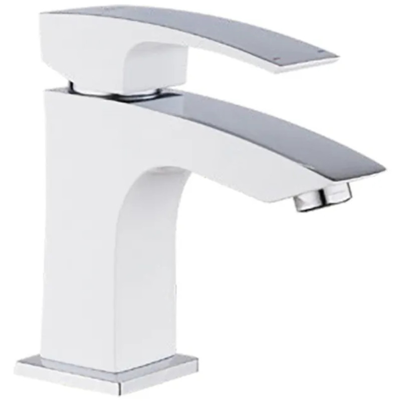 Смеситель для умывальника Koer KB-10007-04 (Цвет хром+белый) (KR5149)