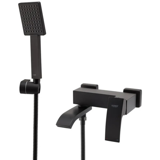 Смеситель для ванны с коротким изливом Koer KB-41007-05 (Цвет черный) (KR3455)