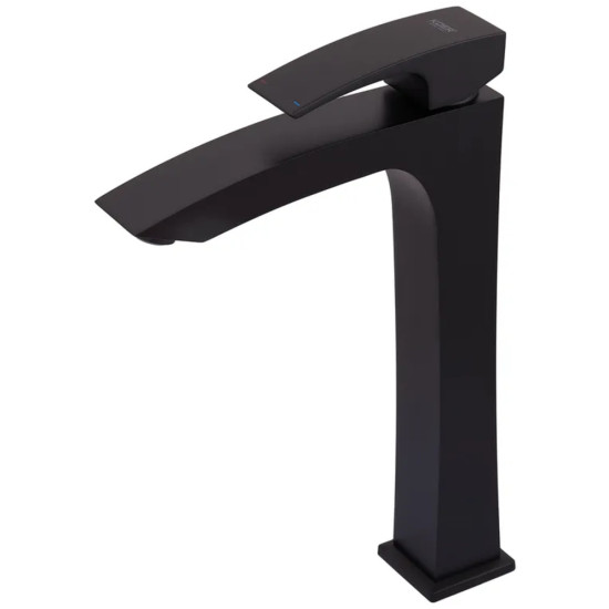 Смеситель для умывальника Koer KB-11007-05 высокий (Цвет черный) (KR3441)