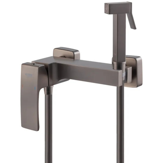 Смеситель для гигиенического душа Koer KB-24037-07 (Цвет графит) (KR6006)