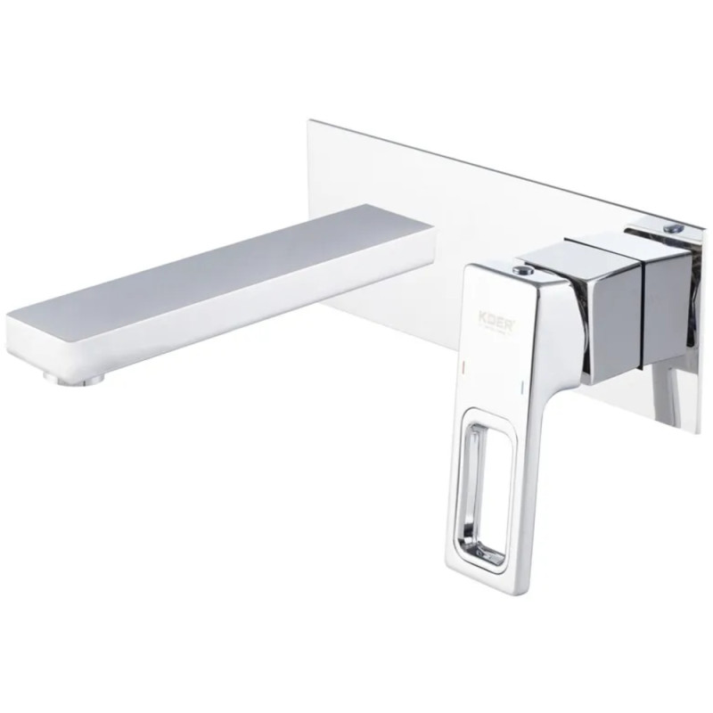 Смеситель для умывальника встраиваемый KOER KB-16009-01 (Цвет хром) (KR5979)