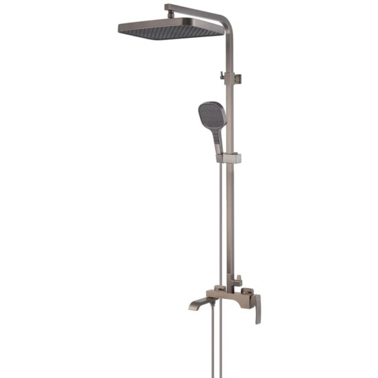 Душевая колонна со смесителем KOER KB-56037-07 3 функции (Цвет графит) (KR6002)