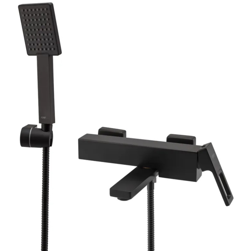 Смеситель для ванны с коротким изливом Koer KB-41009-05 (Цвет черный) (KR3503)