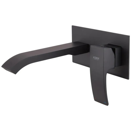 Смеситель для умывальника Koer KB-16007-05 встраиваемый (Цвет черный) (KR3451)