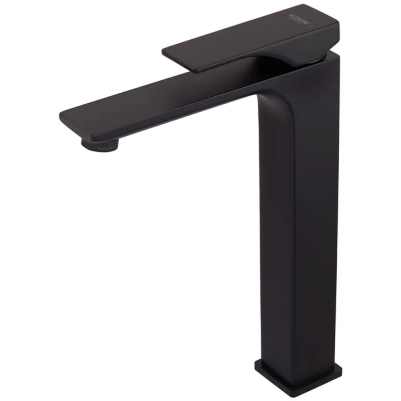 Смеситель для умывальника Koer KB-11010-05 высокий (Цвет черный) (KR3483)