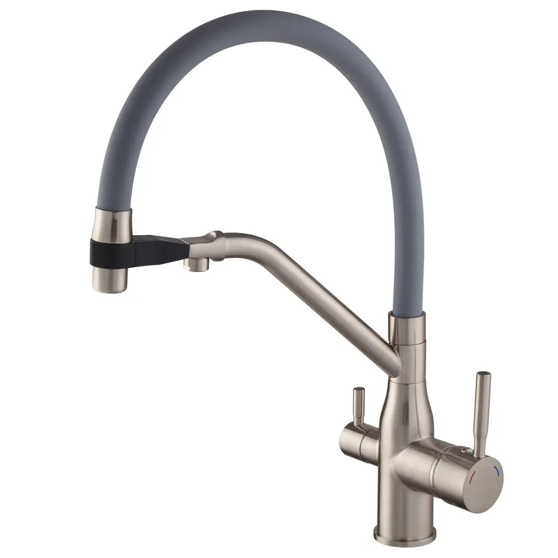Смеситель для кухни Mixxus Premium Gravity 021 SS COLOR REFL.GREY (MI6980)
