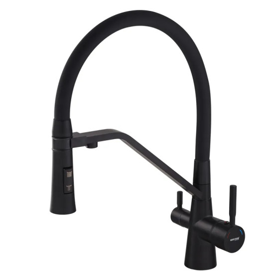 Смеситель для кухни Mixxus Premium Magnet 021 BLACK REFL.BLACK (MI6974)