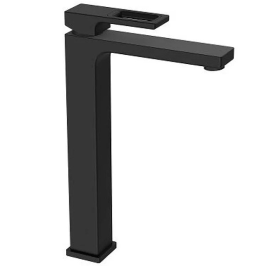 Смеситель для умывальника Koer KB-11010-05 высокий (Цвет черный) (KR3483)