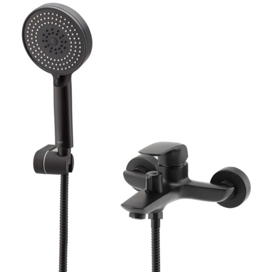 Смеситель для ванны с коротким изливом Koer KB-40008-05 (Цвет черный) (KR3473)