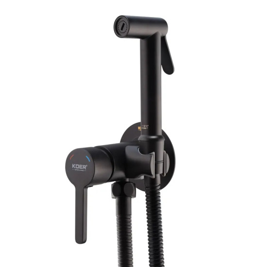 Смеситель для гигиенического душа Koer KB-23029-05 Цвет черный (KR5493)