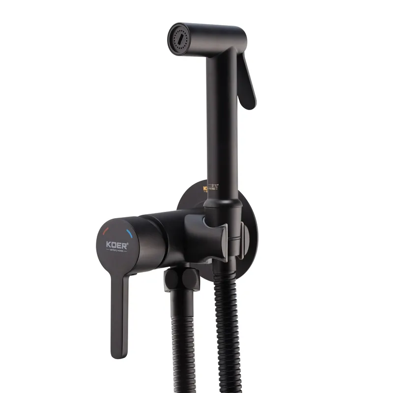 Смеситель для гигиенического душа Koer KB-23029-05 Цвет черный (KR5493)