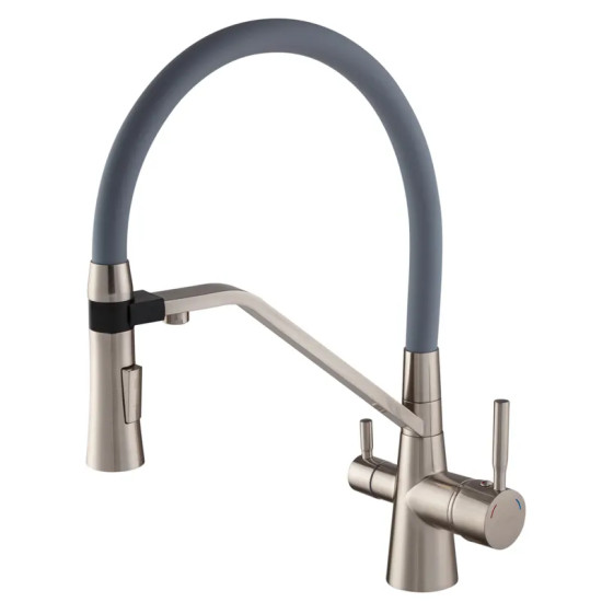 Смеситель для кухни Mixxus Premium Magnet 021 SS COLOR REFL.GREY (MI6976)