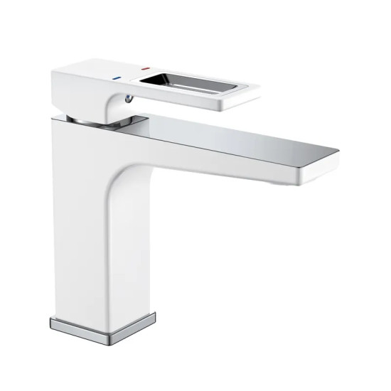Смеситель для умывальника Mixxus Premium WALTER 001 WHITE-CHROME (MI6620)