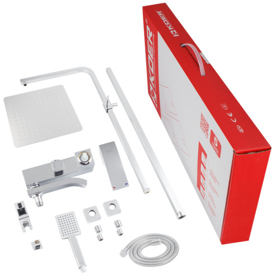 Душова колона із змішувачем Koer KB-56007-01 (Колір хром) (KR3460)