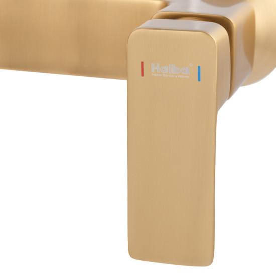 Душевая колонна со смесителем Haiba KUBUS 009-J BRUSHED GOLD (HB9627)