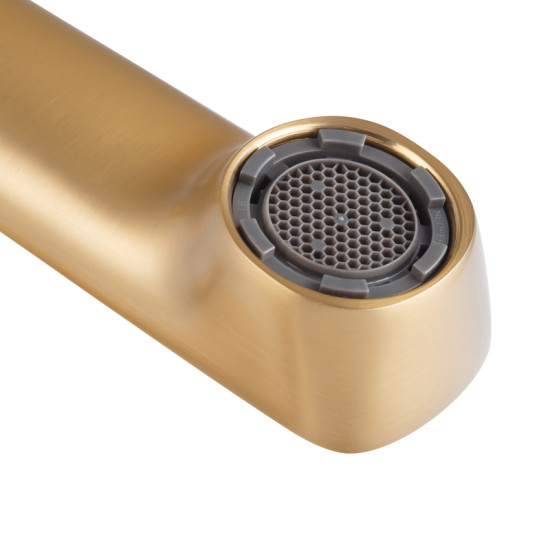 Душевая колонна со смесителем Haiba KUBUS 009-J BRUSHED GOLD (HB9627)