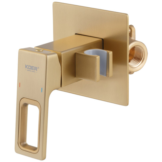 Смеситель для гигиенического душа Koer KB-23009-12 (Цвет матовое золото) (KR5984)