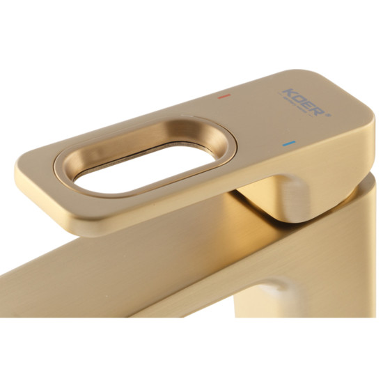 Змішувач для умивальника KOER KB-10031-12 (Колір матового золота) (KR5973)