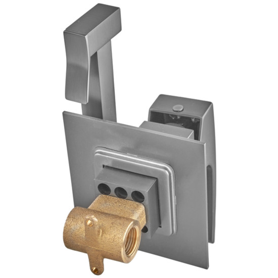 Смеситель для гигиенического душа Koer KB-23007-07 (Цвет графит) (KR5163)
