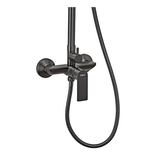 Душевая колонна со смесителем и удлинителем в комплекте Haiba Alex 003-J Graphite (HB3996)