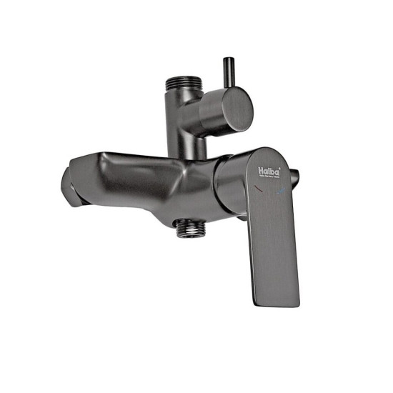 Душевая колонна со смесителем и удлинителем в комплекте Haiba Alex 003-J Graphite (HB3996)