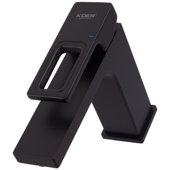 Змішувач для умивальника Koer KB-10009-05 (Колір чорний) (KR3499)
