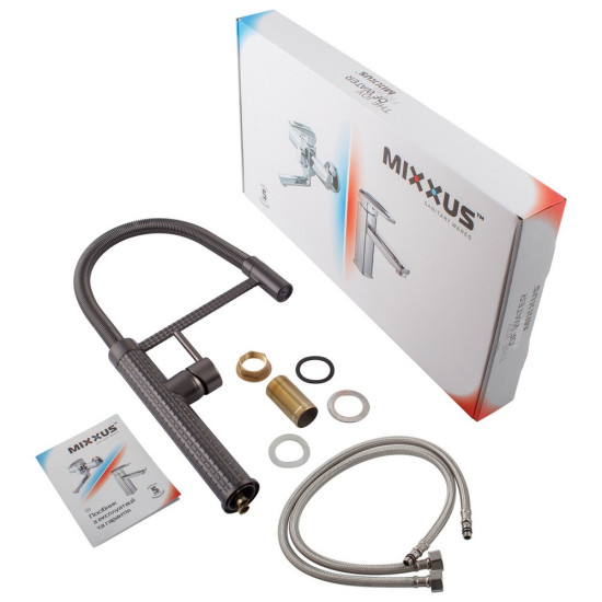 Смеситель для кухни Mixxus Premium Spark 017 GRAPHITE (MI6970)