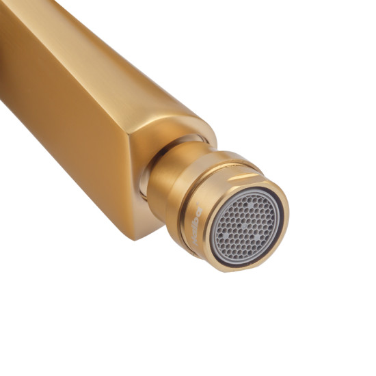 Смеситель гигиенический для биде Haiba KUBUS 002 BRUSHED GOLD (HB9624)