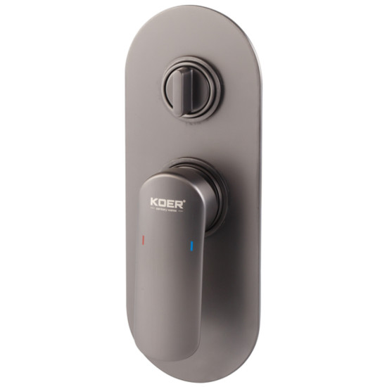 Душова система вбудована KOER KB-62028-07, 2 функції (Колір графіт) (KR6011)