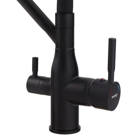 Смеситель для кухни Mixxus Premium Gravity 021 BLACK REFL.BLACK (MI6978)