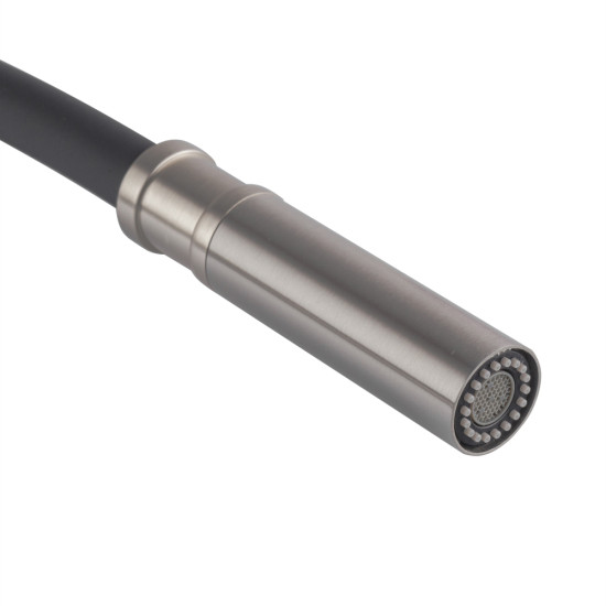 Смеситель для кухни Koer KI-70026-02 с черным силиконовым изливом (KR5209)