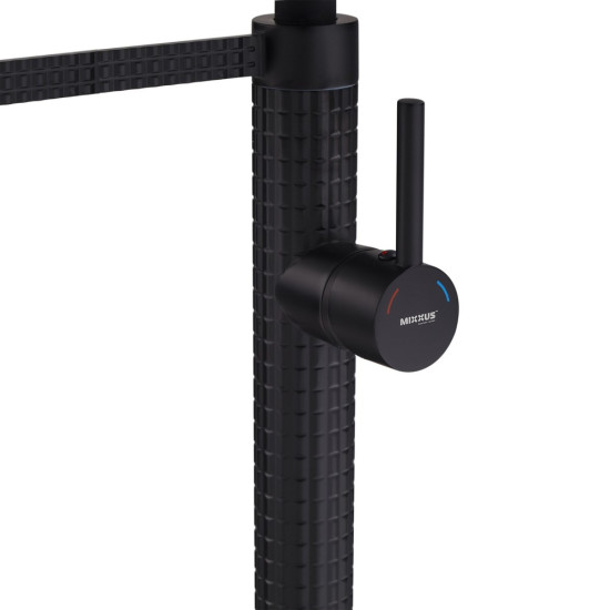 Смеситель для кухни Mixxus Premium Oliwer 017 BLACK REFL.BLACK (MI6966)