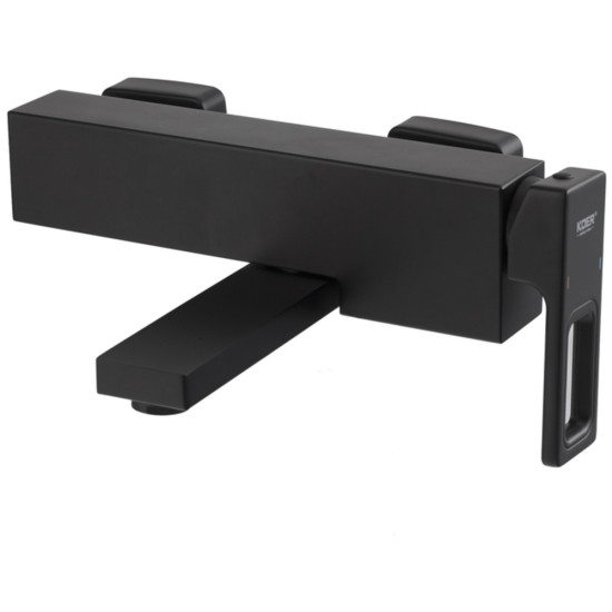 Смеситель для ванны с коротким изливом KOER KB-41009-05 (Цвет черный) (KR6018)