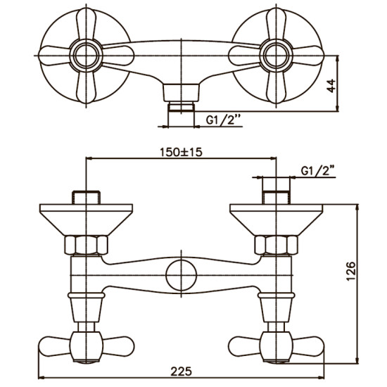 Змішувач для душу Haiba Dominox 003 (HB0060)