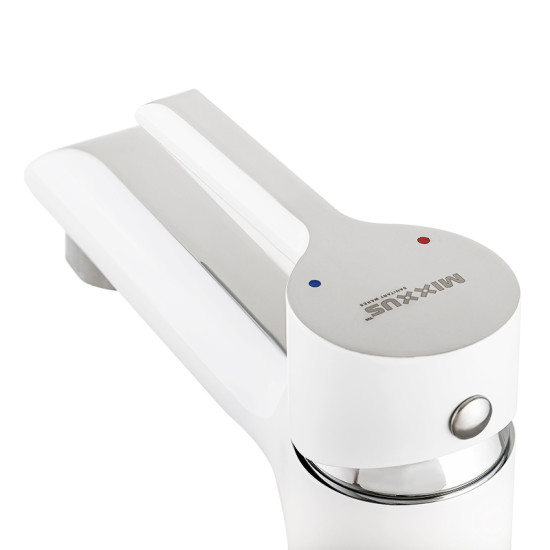Смеситель для умывальника Mixxus Premium Edem 001 (White) (MI5843)