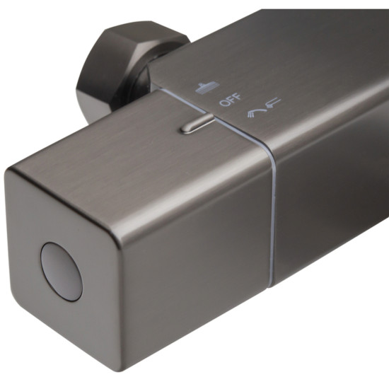 Душевая колонна с термостатическим смесителем Koer KB-57038-07 3 функции (Цвет графит) (KR5962)