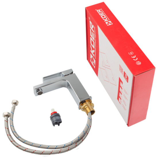Змішувач для умивальника KOER KB-10039-01 (Колір хром) (KR5994)