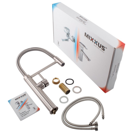 Смеситель для кухни Mixxus Premium Spark 017 SS COLOR (MI6971)