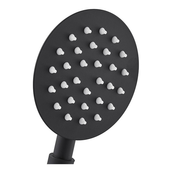 Лейка для душа Mixxus SH-01.SUS Black из нерж. стали (MI6119)
