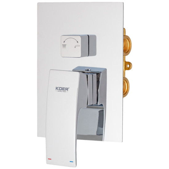 Вбудована душова система із змішувачем Koer KB-66007-01 (Колір хром) (KR3464)