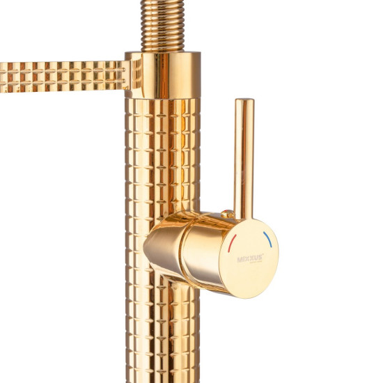 Змішувач для кухні Mixxus Premium Spark 017 GOLD (MI6972)