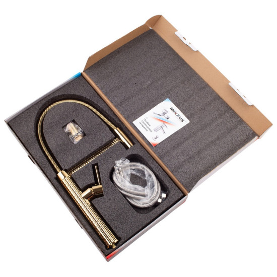 Змішувач для кухні Mixxus Premium Spark 017 GOLD (MI6972)