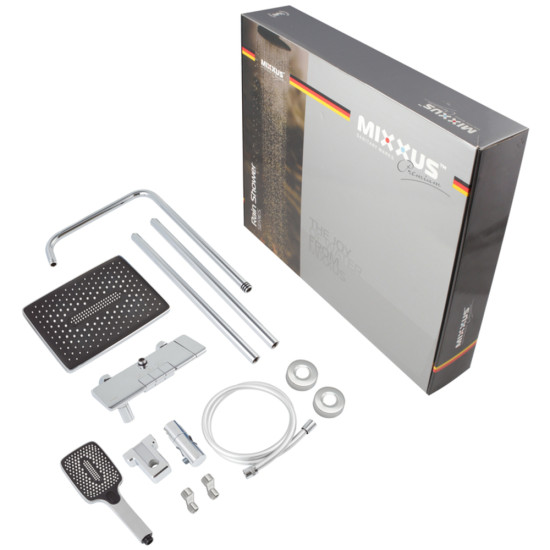 MIXXUS PREMIUM RONDA 009-J Душова колона зі змішувачем (колір хром) (MI8382)